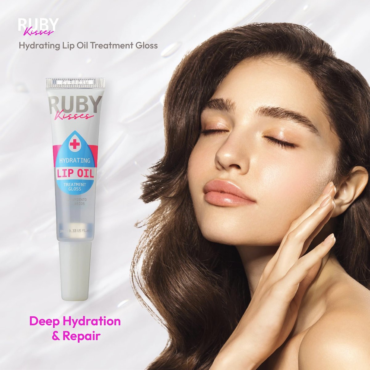 Ruby Kisses Hydrating Clear Lip Oil Treatment Gloss (3 Pack) - Vitamin E & Jojoba, Lightweight Non-Greasy Formula - görsel 11