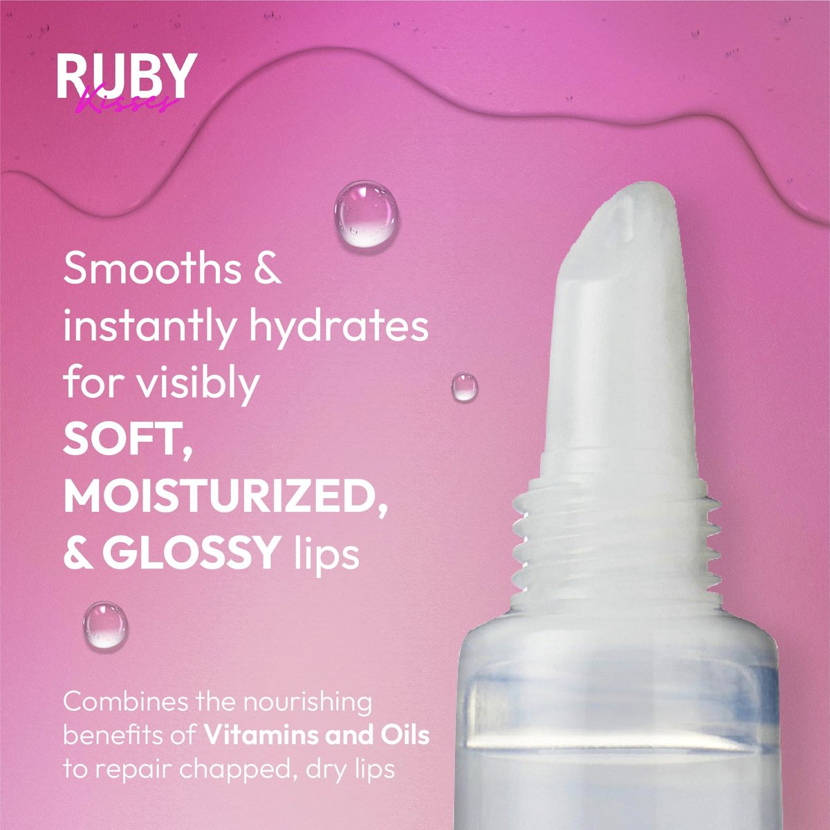 Ruby Kisses Hydrating Clear Lip Oil Treatment Gloss (3 Pack) - Vitamin E & Jojoba, Lightweight Non-Greasy Formula - görsel 9