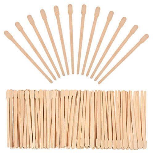 Bememo 500 Pcs Wooden Waxing Applicator Sticks - Disposable Eyebrow, Lip, Nose & Body Wax Spatulas for Hair Removal - görsel 2
