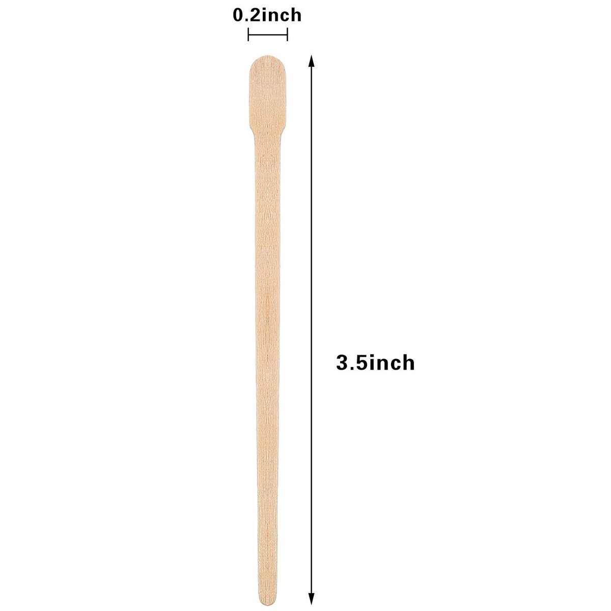 Bememo 500 Pcs Wooden Waxing Applicator Sticks - Disposable Eyebrow, Lip, Nose & Body Wax Spatulas for Hair Removal - görsel 3