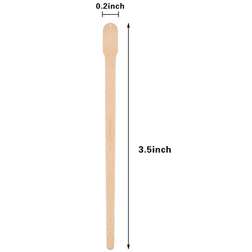 Bememo 500 Pcs Wooden Waxing Applicator Sticks - Disposable Eyebrow, Lip, Nose & Body Wax Spatulas for Hair Removal - görsel 4