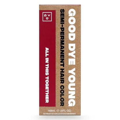 Good Dye Young Semi-Permanent Hair Color - All In This Together - Vegan & Cruelty-Free Red Hair Dye (5 oz) Avelisse