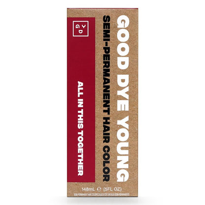 Good Dye Young Semi-Permanent Hair Color - All In This Together - Vegan & Cruelty-Free Red Hair Dye (5 oz) Avelisse