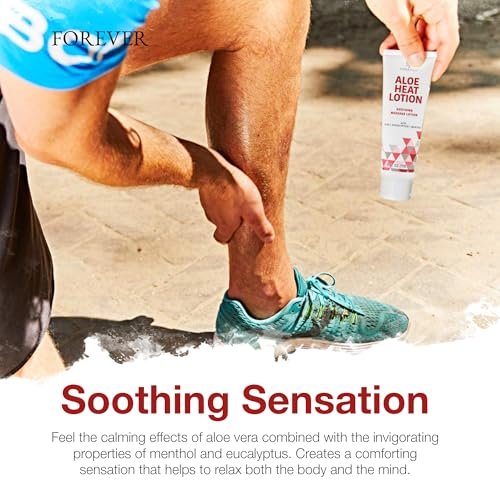 Forever Living Aloe Heat Lotion with Menthol and Eucalyptus – 4 fl oz Avelisse