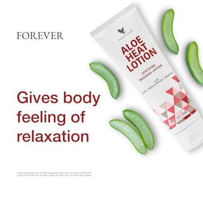 Forever Living Aloe Heat Lotion with Menthol and Eucalyptus – 4 fl oz Avelisse