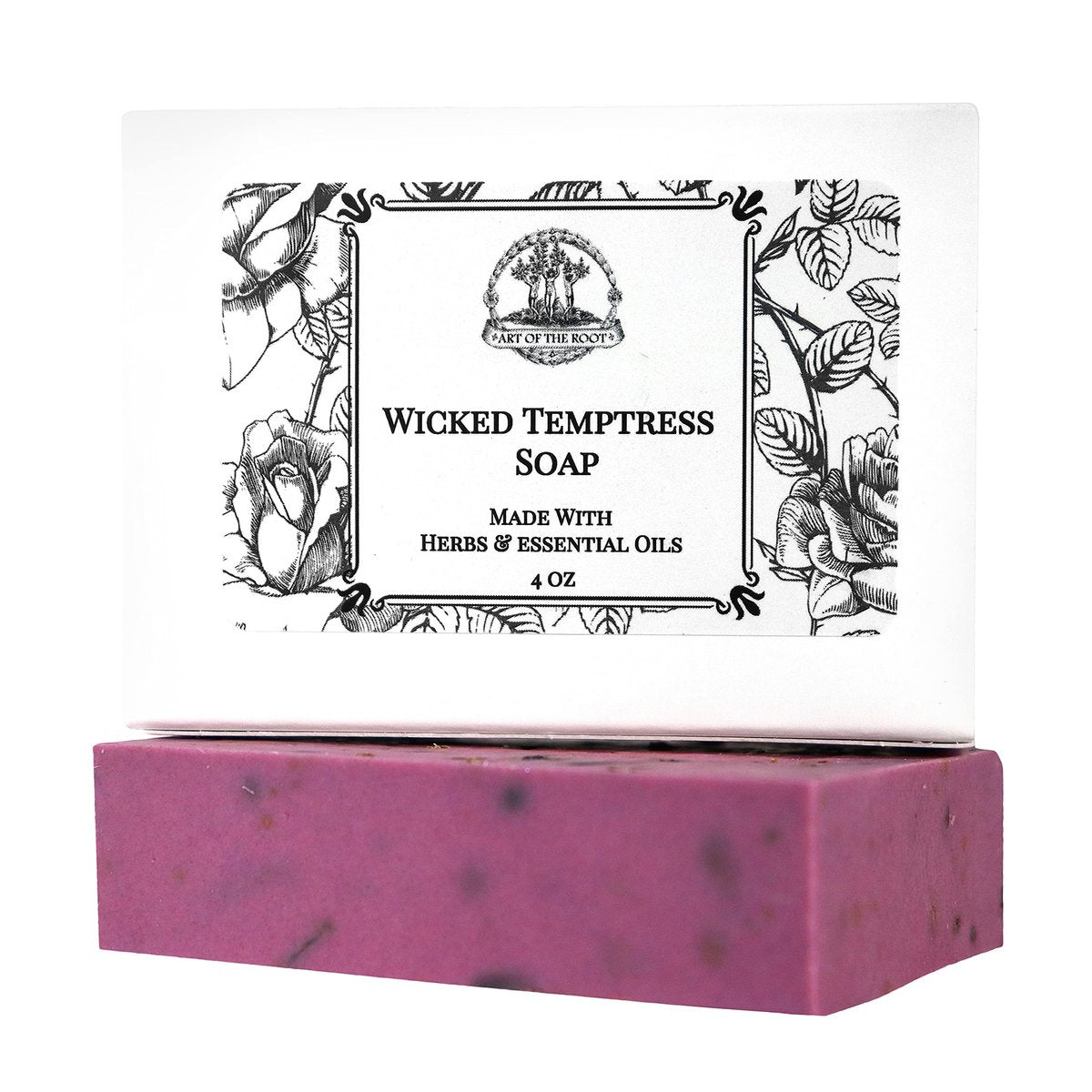 Art of the Root Wicked Temptress Shea Herbal Soap Bar – Handmade with Herbs & Essential Oils for Love, Attraction, Passion & Seduction Rituals (4 oz) - görsel 1