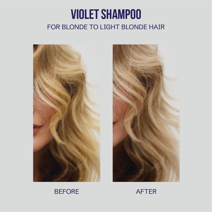 Oligo Professionnel Blacklight Violet Shampoo - Sulfate-Free Purple Shampoo for Blondes, Eliminate Yellow Tones, Hydrating Formula with Argan Oil, 8.5 oz Avelisse