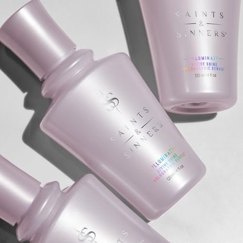 Saints & Sinners Illuminati Divine Shine Holographic Serum - Award-Winning Smoothing Hair Serum with Thermal & Environmental Protection, Adds Brilliant Shine (4 oz) Avelisse