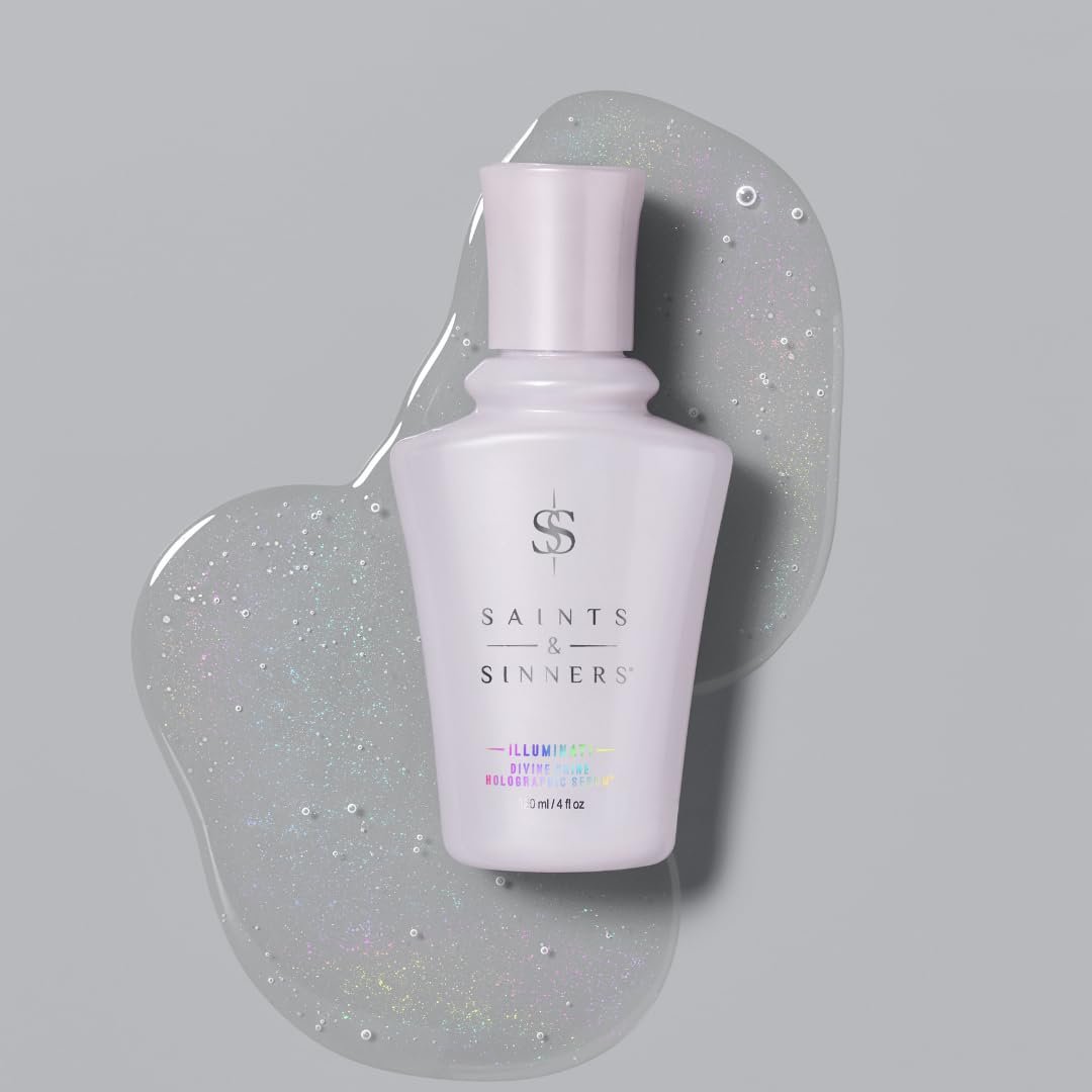 Saints & Sinners Illuminati Divine Shine Holographic Serum - Award-Winning Smoothing Hair Serum with Thermal & Environmental Protection, Adds Brilliant Shine (4 oz) Avelisse