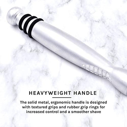 Taconic Shave Heavyweight Triple Blade Pivot Head Razor – Compatible with Gillette Sensor & Sensor Excel – Chrome Finish Avelisse