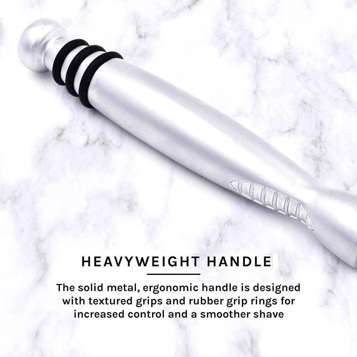 Taconic Shave Heavyweight Triple Blade Pivot Head Razor – Compatible with Gillette Sensor & Sensor Excel – Chrome Finish Avelisse