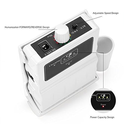 30000 RPM Nail File Drill Machine - Portable Rechargeable Nail Drill E File for Acrylic Nails, Polishing Buffer, Smooth Nails Device Tool Set for Home Salon Manicure (White)