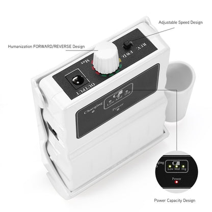 30000 RPM Nail File Drill Machine - Portable Rechargeable Nail Drill E File for Acrylic Nails, Polishing Buffer, Smooth Nails Device Tool Set for Home Salon Manicure (White)