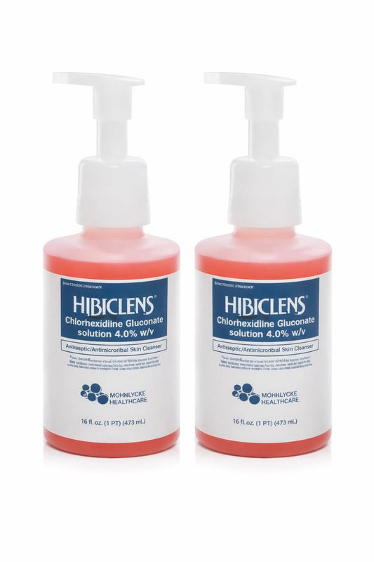 Hibiclens Antimicrobial Skin Liquid Soap with Foaming Pump, 16 fl oz (Pack of 2) Avelisse
