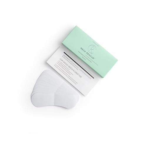 Contours Rx Neck Tightening Tape – 30 Count, Moisturizing Invisible Strips for Neck & Décolleté Avelisse