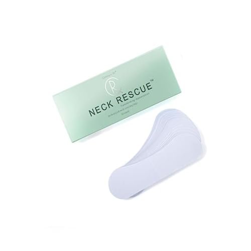 Contours Rx Neck Tightening Tape – 30 Count, Moisturizing Invisible Strips for Neck & Décolleté Avelisse