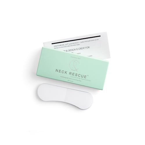 Contours Rx Neck Tightening Tape – 30 Count, Moisturizing Invisible Strips for Neck & Décolleté Avelisse