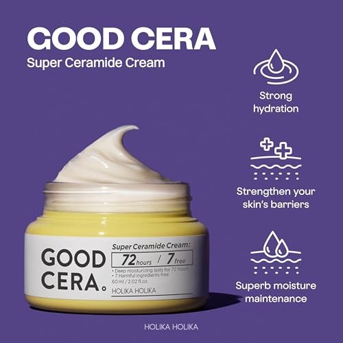 HOLIKA HOLIKA Good Cera Super Ceramide Cream - Deeply Nourishing Facial Moisturizer for Dry Skin, 2.02 fl oz - görsel 3