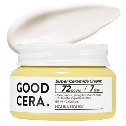 HOLIKA HOLIKA Good Cera Super Ceramide Cream - Deeply Nourishing Facial Moisturizer for Dry Skin, 2.02 fl oz