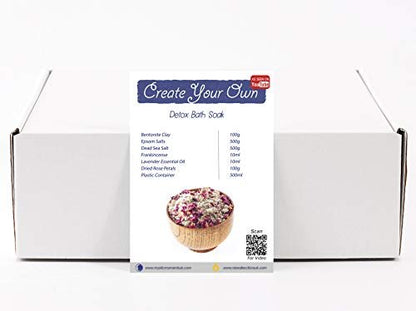 Mystic Moments Create Your Own Detox Bath Soak – 2.5 kg Customizable Bath Salts for Relaxation & Detox