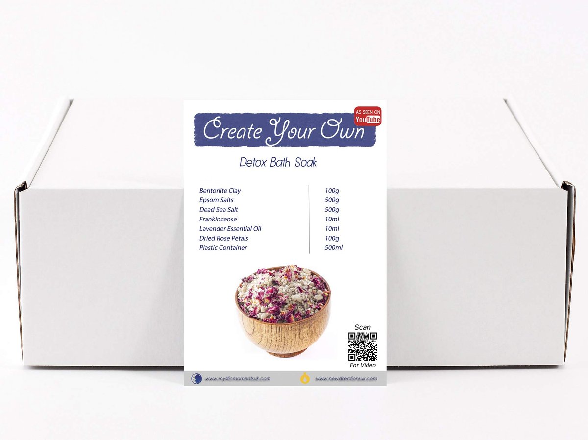 Mystic Moments Create Your Own Detox Bath Soak – 2.5 kg Customizable Bath Salts for Relaxation & Detox - görsel 1