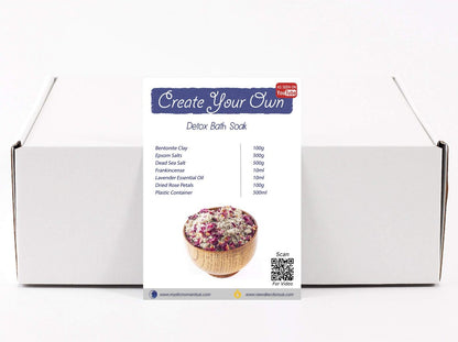 Mystic Moments Create Your Own Detox Bath Soak – 2.5 kg Customizable Bath Salts for Relaxation & Detox