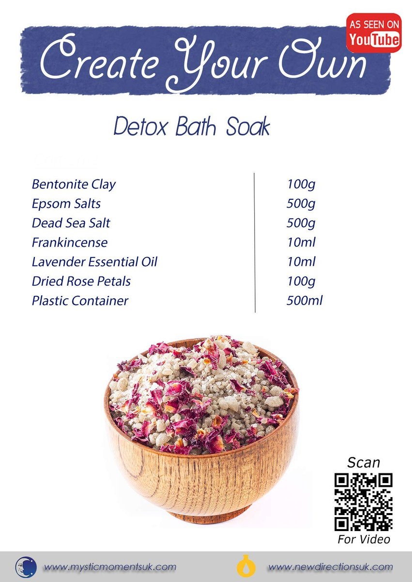 Mystic Moments Create Your Own Detox Bath Soak – 2.5 kg Customizable Bath Salts for Relaxation & Detox - görsel 3