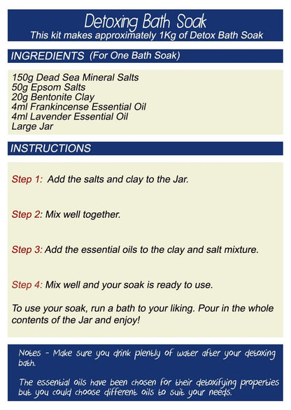 Mystic Moments Create Your Own Detox Bath Soak – 2.5 kg Customizable Bath Salts for Relaxation & Detox