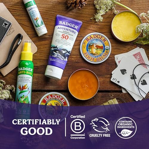 Badger Organic Tattoo Balm – Soothing, Moisturizing Tattoo Aftercare Cream with Herbal Scent, 2 oz Tin Avelisse