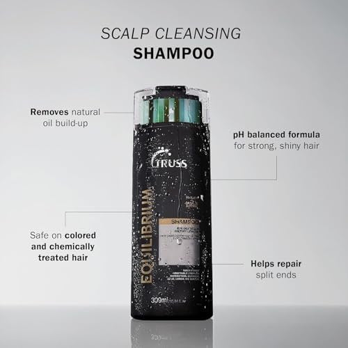 TRUSS Equilibrium Shampoo for Oily Hair - Itchy Scalp Treatment for Color-Treated Hair - 10.14 oz Avelisse