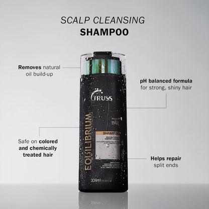 TRUSS Equilibrium Shampoo for Oily Hair - Itchy Scalp Treatment for Color-Treated Hair - 10.14 oz Avelisse
