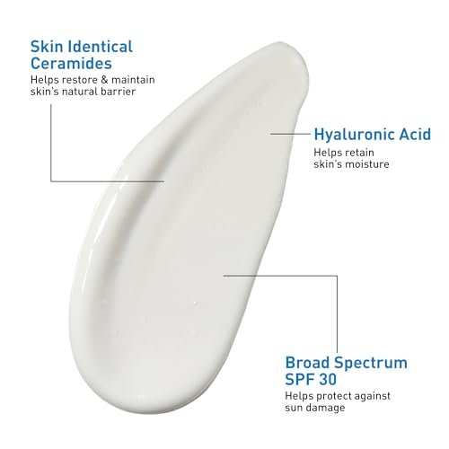 CeraVe Ultra-Light Moisturizing Lotion With SPF 30 - Daily Face Moisturizer with Broad Spectrum SPF, Hyaluronic Acid & Ceramides, Oil-Free Matte Finish, 1.7 oz Avelisse