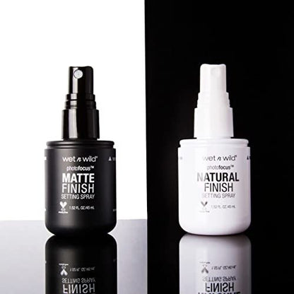 wet n wild Photo Focus Setting Mist - Matte Appeal, Lightweight & Nourishing Aloe Formula, Up to 24HR Wear, Vegan & Cruelty-Free