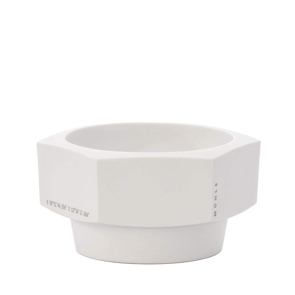 MÜHLE HEXAGON White Porcelain Shaving Bowl – Premium Shaving Soap Bowl - görsel 1