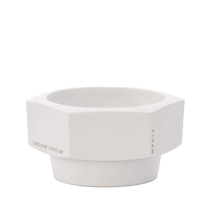 MÜHLE HEXAGON White Porcelain Shaving Bowl – Premium Shaving Soap Bowl
