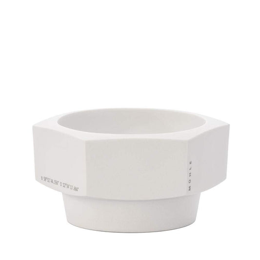 MÜHLE HEXAGON White Porcelain Shaving Bowl – Premium Shaving Soap Bowl