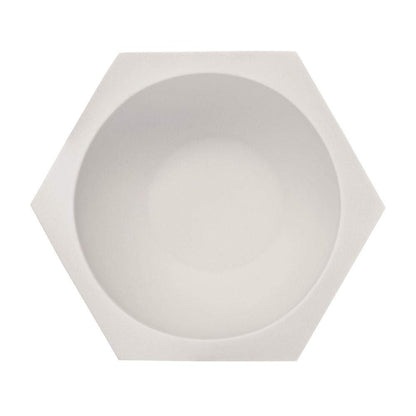 MÜHLE HEXAGON White Porcelain Shaving Bowl – Premium Shaving Soap Bowl