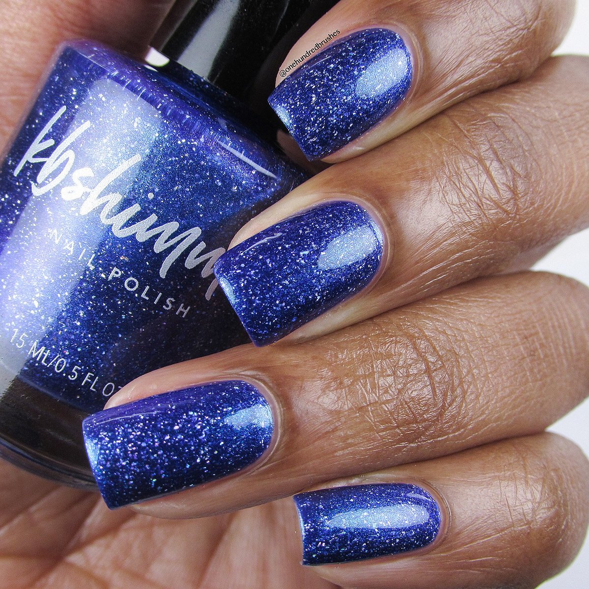 Why So Sirius? Nail Polish by KBShimmer - Silver Glitter 0.5 oz Full Size - görsel 6