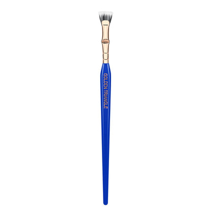 Bdellium Tools Professional Golden Triangle 730 Bent Mascara Fan Brush - Vegan Synthetic Fibers, Blue Avelisse