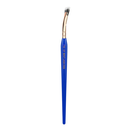 Bdellium Tools Professional Golden Triangle 730 Bent Mascara Fan Brush - Vegan Synthetic Fibers, Blue Avelisse