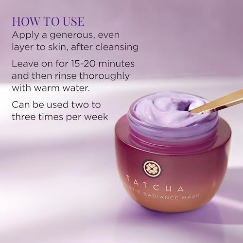 TATCHA The Violet-C Radiance Mask – Firming Vitamin C Mask for Glowing Skin, 1.7 oz Avelisse