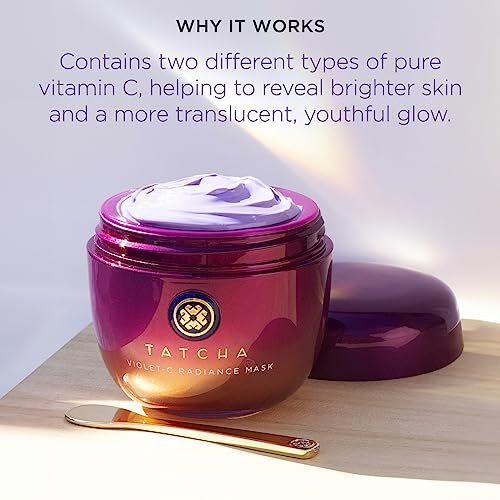 TATCHA The Violet-C Radiance Mask – Firming Vitamin C Mask for Glowing Skin, 1.7 oz Avelisse