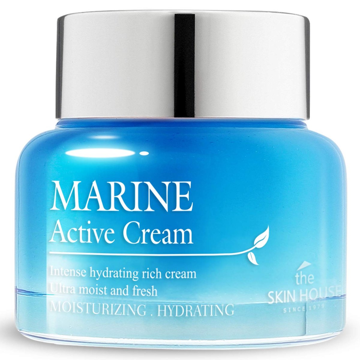 THE SKIN HOUSE Marine Active Cream 1.69 fl.oz – Deep Hydration Rich Moisturizer with Hyaluronic Acid, Betaine, Squalane, Spirulina for Dry Skin | Korean Skincare 50ml - görsel 1