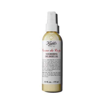 Kiehl's Creme de Corps Nourishing Dry Body Oil Spray – Lightweight, Quick-Absorbing with Squalane & Grape Seed Oil, Vanilla & Almond Scent, 5.9 fl oz Avelisse