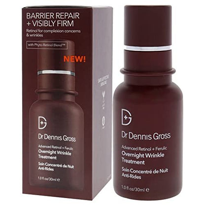 Dr Dennis Gross Ferulic Plus Retinol Wrinkle Recovery Overnight Serum - 1 oz