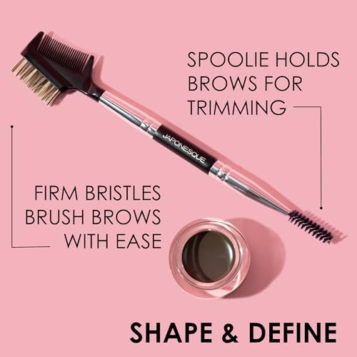 JAPONESQUE Brow & Lash Shaper with 3 Interchangeable Spoolie Brushes – Lash Separator & Brow Grooming Tool - görsel 10