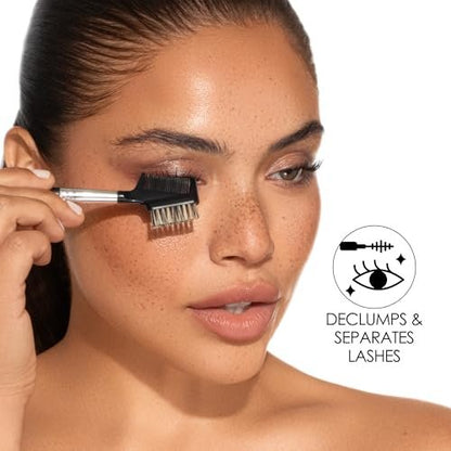 JAPONESQUE Brow & Lash Shaper with 3 Interchangeable Spoolie Brushes – Lash Separator & Brow Grooming Tool