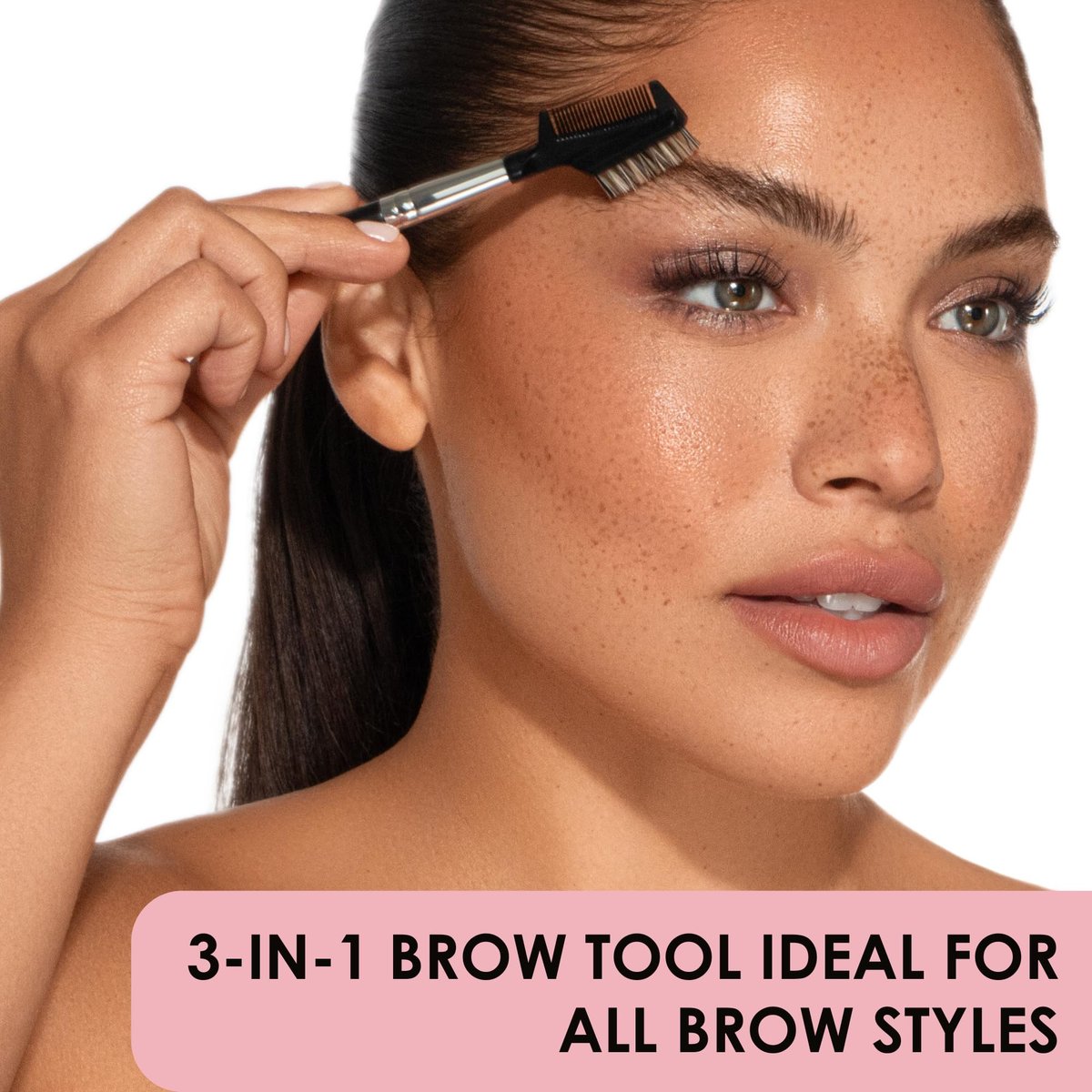 JAPONESQUE Brow & Lash Shaper with 3 Interchangeable Spoolie Brushes – Lash Separator & Brow Grooming Tool - görsel 3