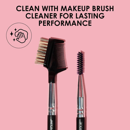 JAPONESQUE Brow & Lash Shaper with 3 Interchangeable Spoolie Brushes – Lash Separator & Brow Grooming Tool