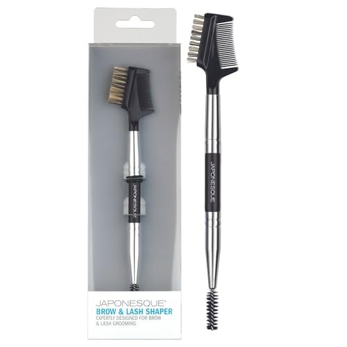 JAPONESQUE Brow & Lash Shaper with 3 Interchangeable Spoolie Brushes – Lash Separator & Brow Grooming Tool - görsel 2